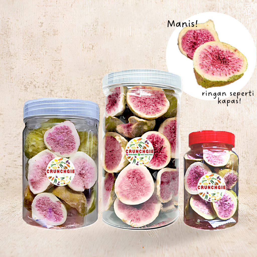 

Cemilan Tin Figs Freeze Dried | Keripik Buah Ara Renyah | Snack Buah Tin Kering Manis