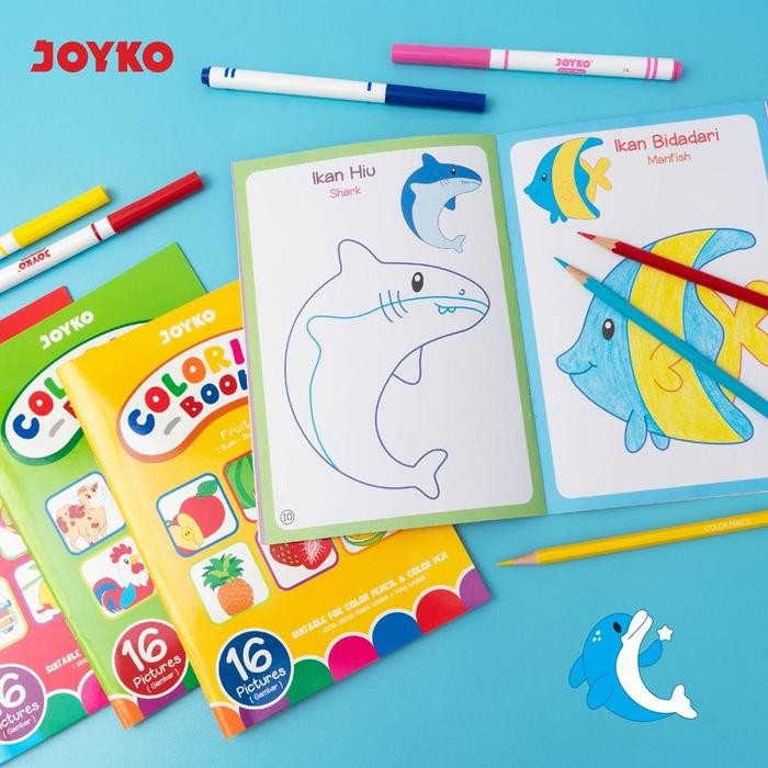 

TERLARIS! Buku Mewarnai A5 16 Gambar Joyko CLBK-3501