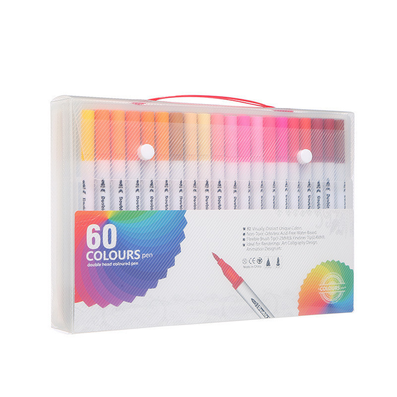 

JAMIN MURAH !!!Spidol Warna Set 12/36/60/100/120 Spidol Brush Pen 2 Tips Spidol Set Marker Drawing Pen(BISA LANGSUNG ORDER)