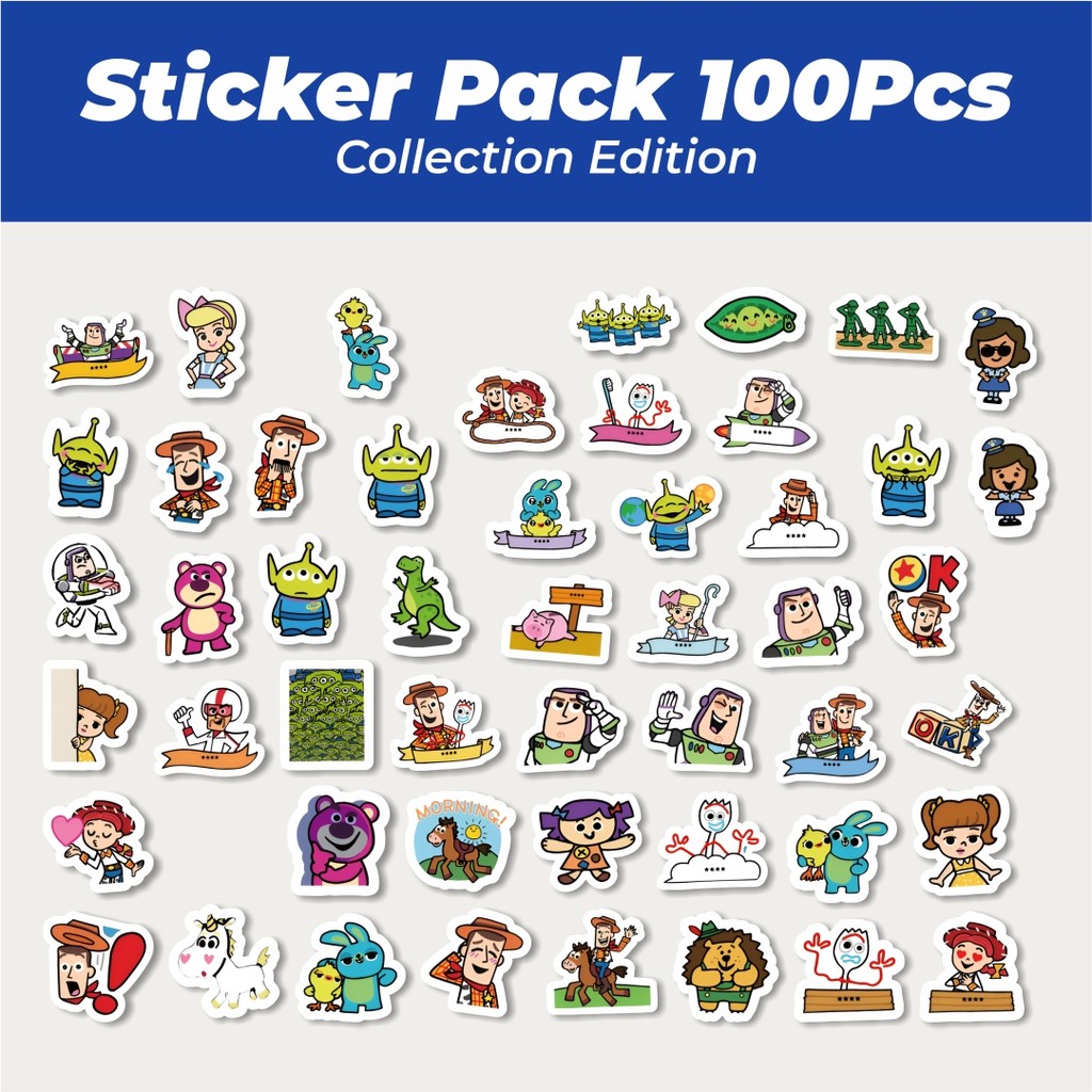

Hot Stiker Kartun Toy Story Lucu Anti Air Stikers Berperekat Waterproof Sticker Decal Buat Motor Helm Buku Journal Koper Casing HP Laptop Botol Minum
