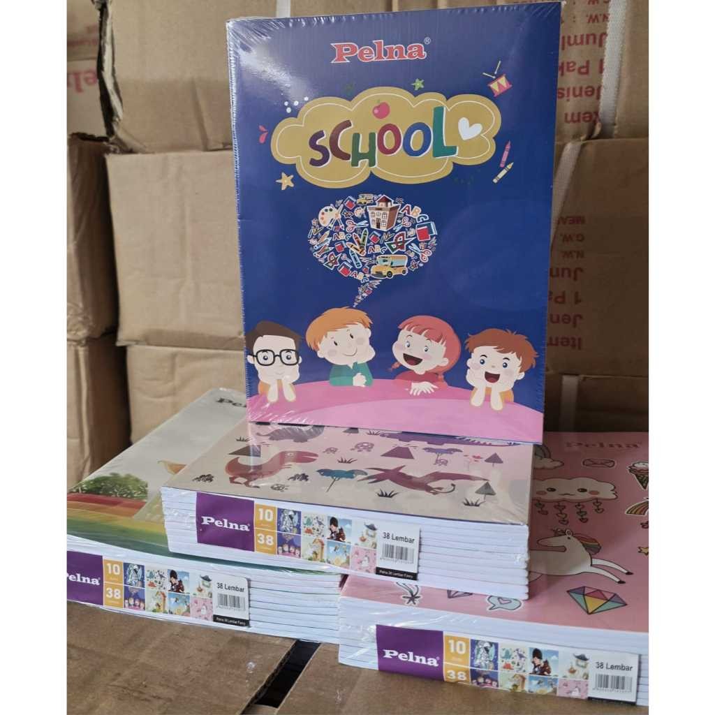 

BH01 [10 Buku] Buku Tulis PELNA isi 38 Lembar - Ukuran KWARTO