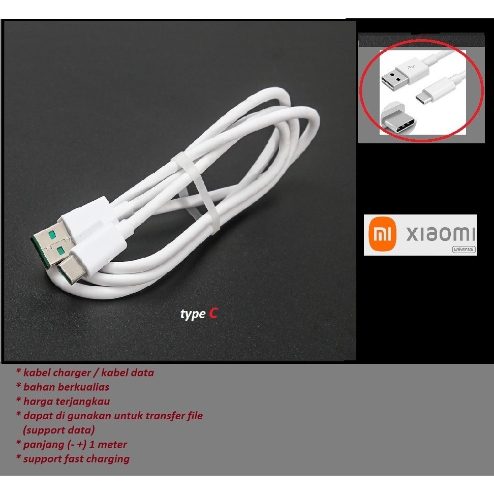 Usb type C kabel charger Xiaomi POCO M5 - Xiaomi POCO M5s