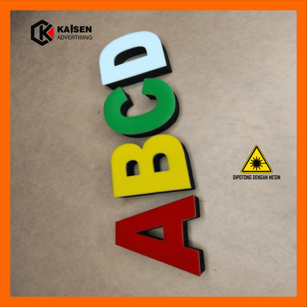 Akrilik Spons Custom | Huruf Timbul Murah | Huruf Timbul Spon | Huruf Timbul Akrilik Spon Eva