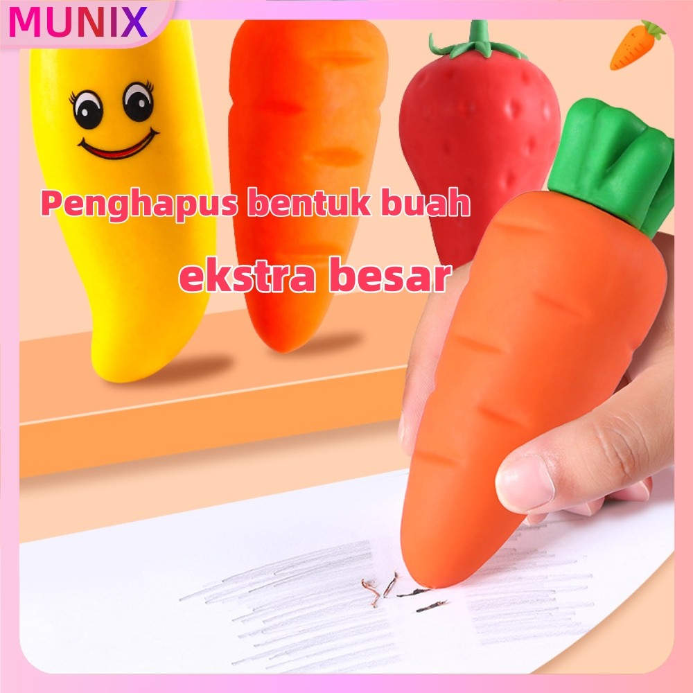 

Penghapus 3D Motif Buah-Buahan Lucu-Strawberry,Mangga,Wortel-Penghapus Besar&Bersih-COD-Stok Ready