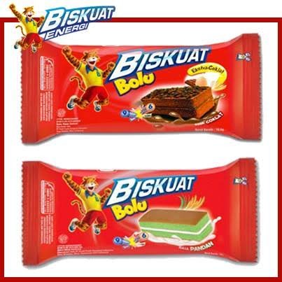 

Biskuat Bolu snack cake / bolu aneka rasa Box isi 12 @ 16,6 gram Biskuit Cemilan