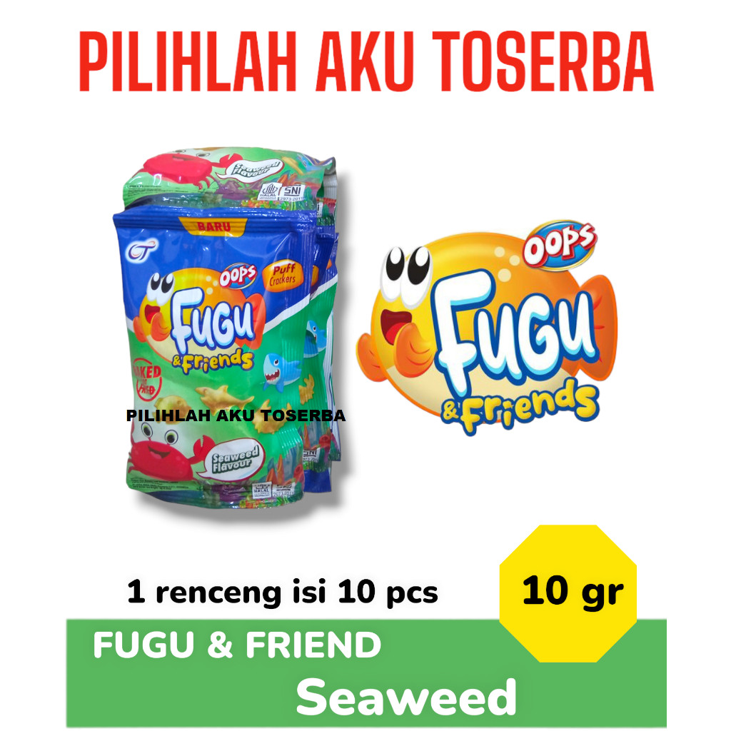 

FUGU & FRIENDS 10 GR SEAWEED / RUMPUT LAUT - ( HARGA 1 RENCENG )