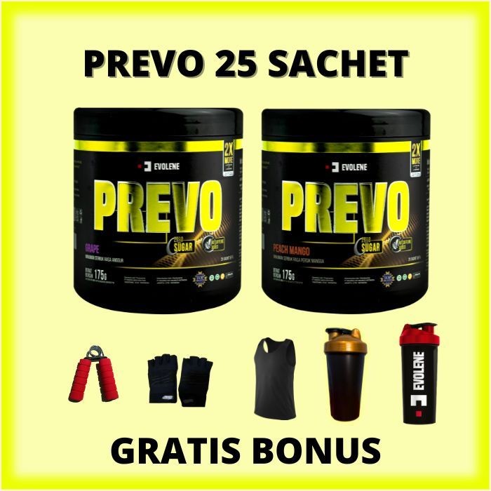 

PREVO PREWORKOUT 1 BOTOL 45 SERVING EVOLENE BPOM HALAL PRE WORKOUT PREWORKOUT PREVOLENE