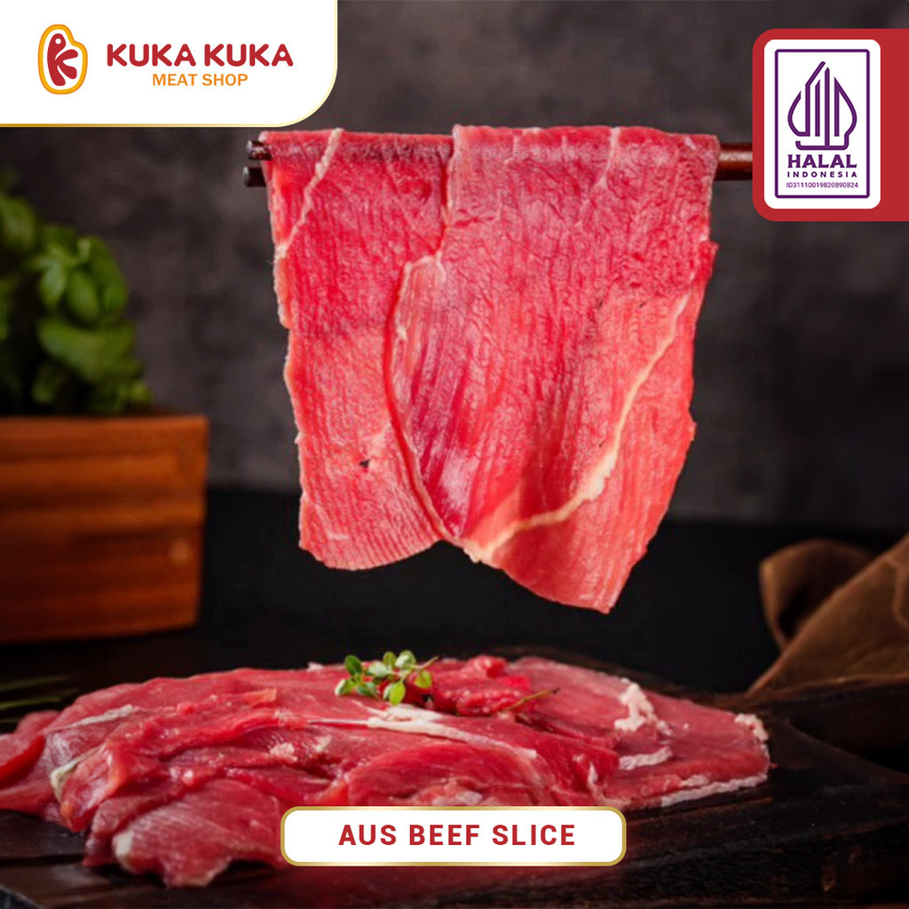 

AUS Beef Slice Tipis Rendah Lemak / Less Fat 95% Daging Fresh Cut - Halal