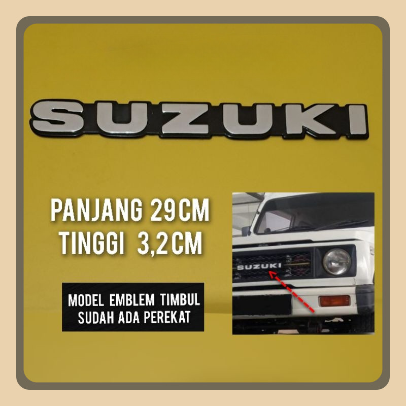 katana logo mobil emblem suzuki untuk grill depan katana