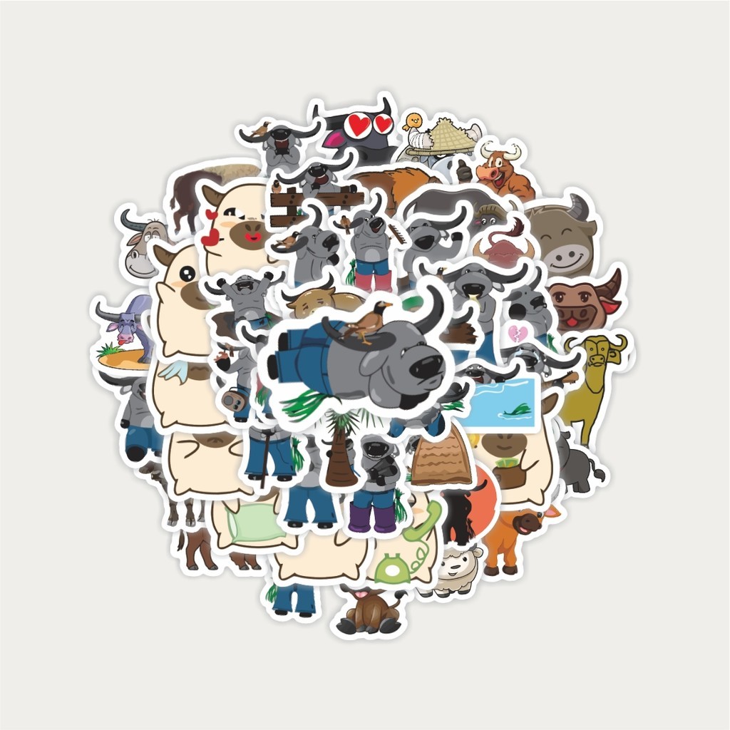 

Sticker Pack Stiker Hewan Kerbau | Sticker TUMBLR | Stiker LAPTOP KOPER HELM
