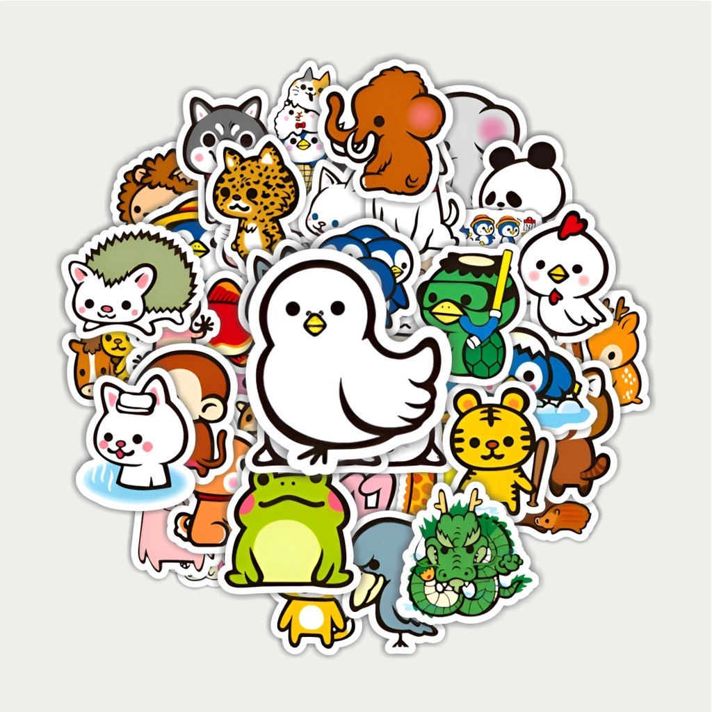 

Sticker Pack Stiker Hewan Hewan Kartun | Sticker TUMBLR | Stiker LAPTOP KOPER HELM