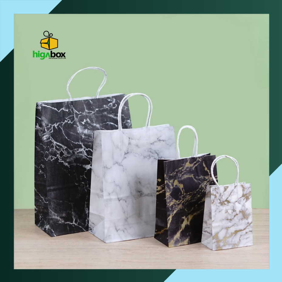 

Paper Bag Motif Marble / Paper Bag Marmer / Goodie Bag Marble / Goodie Bag Marmer / Paper Bag Motif I AK01B1- AK04B1