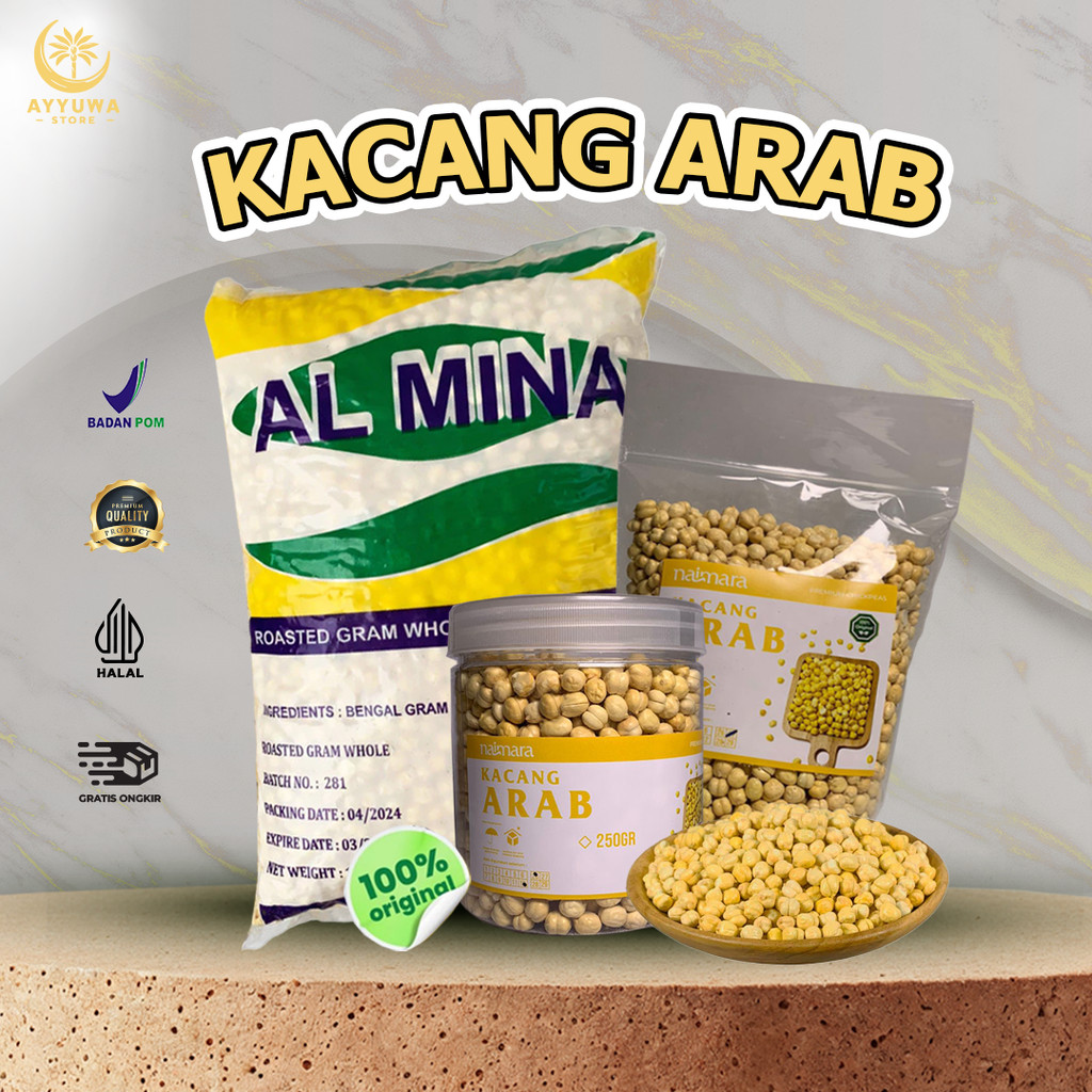 

KACANG ARAB / KABULI OLEH OLEH HAJI / UMROH / Roasted Chickpea / Kacang Arab Chickpeas