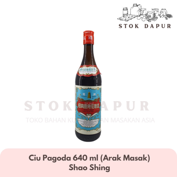 

Shao sing ciu / Shau sing ciu/ Hua tiaw chiew Pagoda 640ml Arak Masak