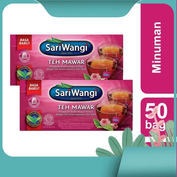 

Sariwangi Teh Mawar Celup Isi 25 Twinpack