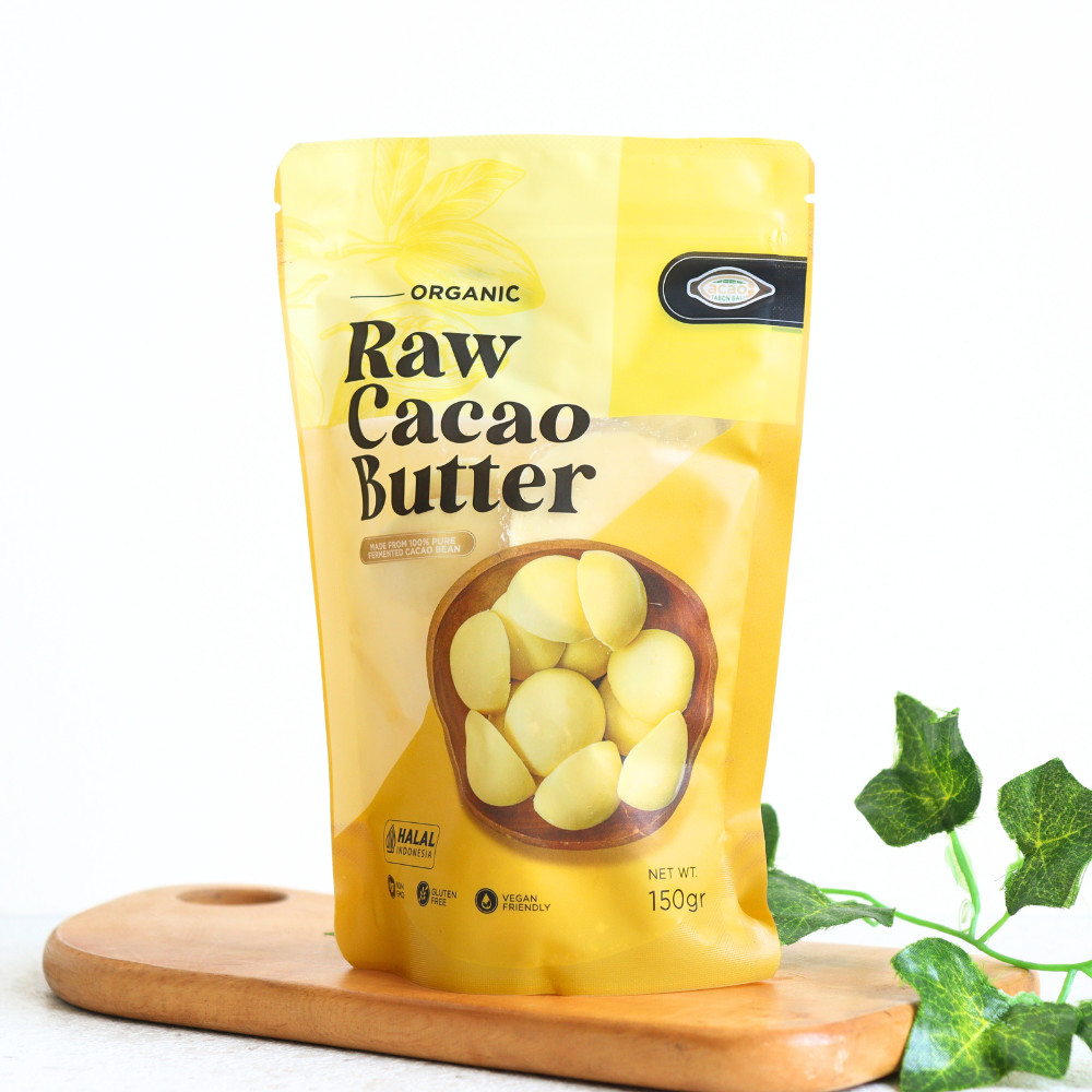 

150g Organic Raw Cacao Butter - Cacao Tabon Bali