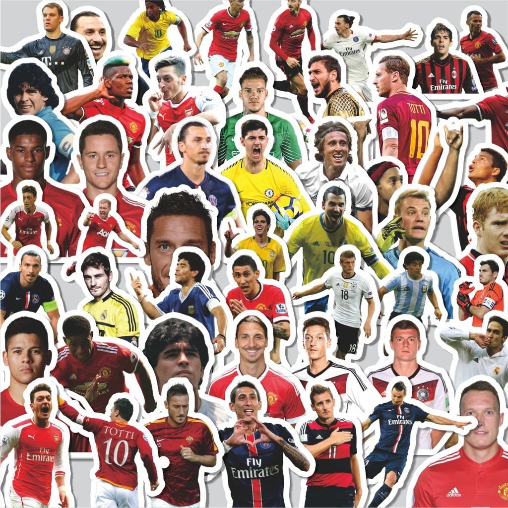 

Stiker Cutting Pack Stiker Club Football/Sepak Bola Isi 100Pcs Series Aesthetic Lucu Keren Untuk Koper Bahan Vynil