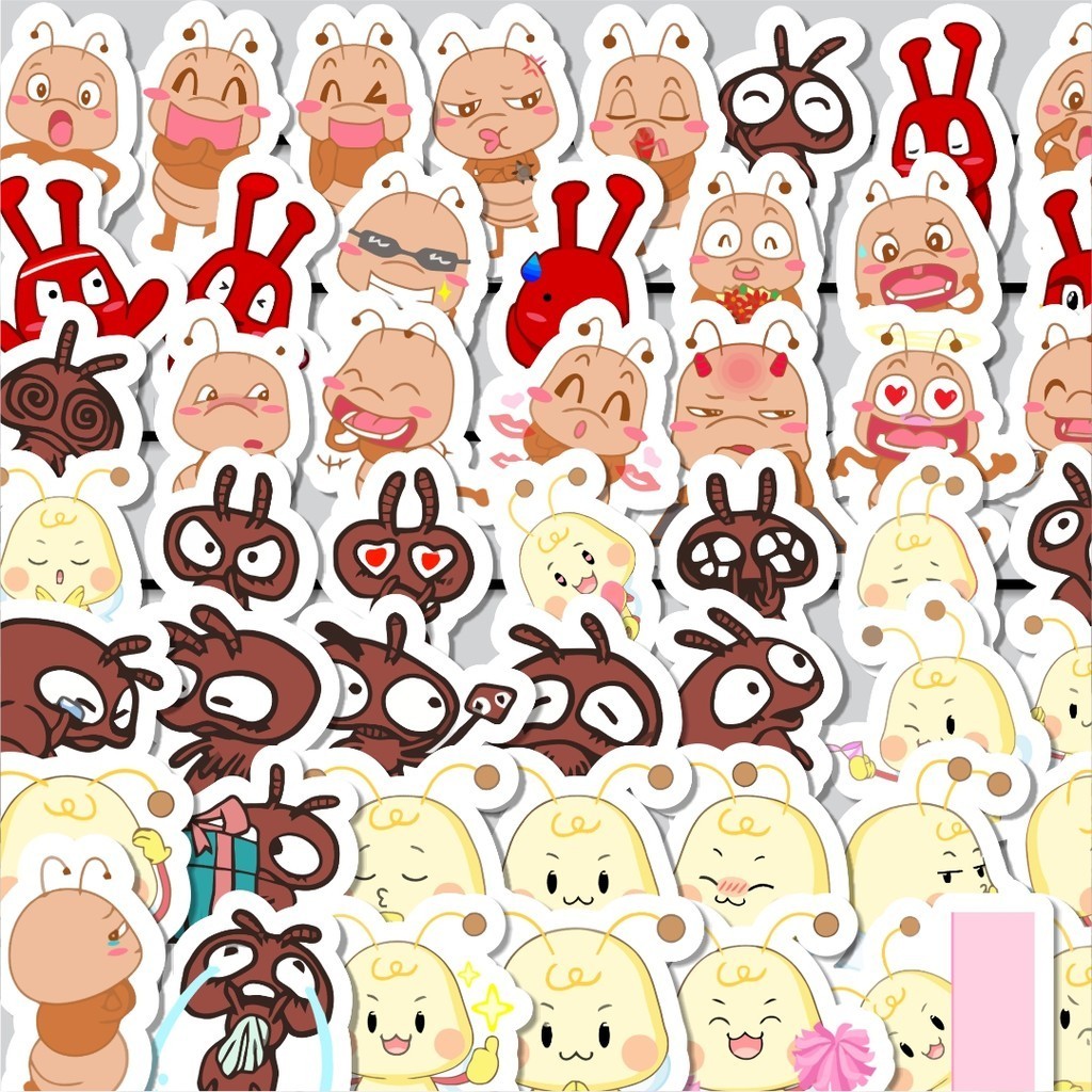 

Stiker Cutting Pack Hewan Semut Isi 100Pcs Series Aesthetic Lucu Keren Untuk Koper Bahan Vynil