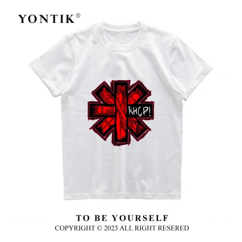 YONTIK Kaos Baju Distro Murah Motif "RHCP" Original Premium Tebal Unisex Katun 24S