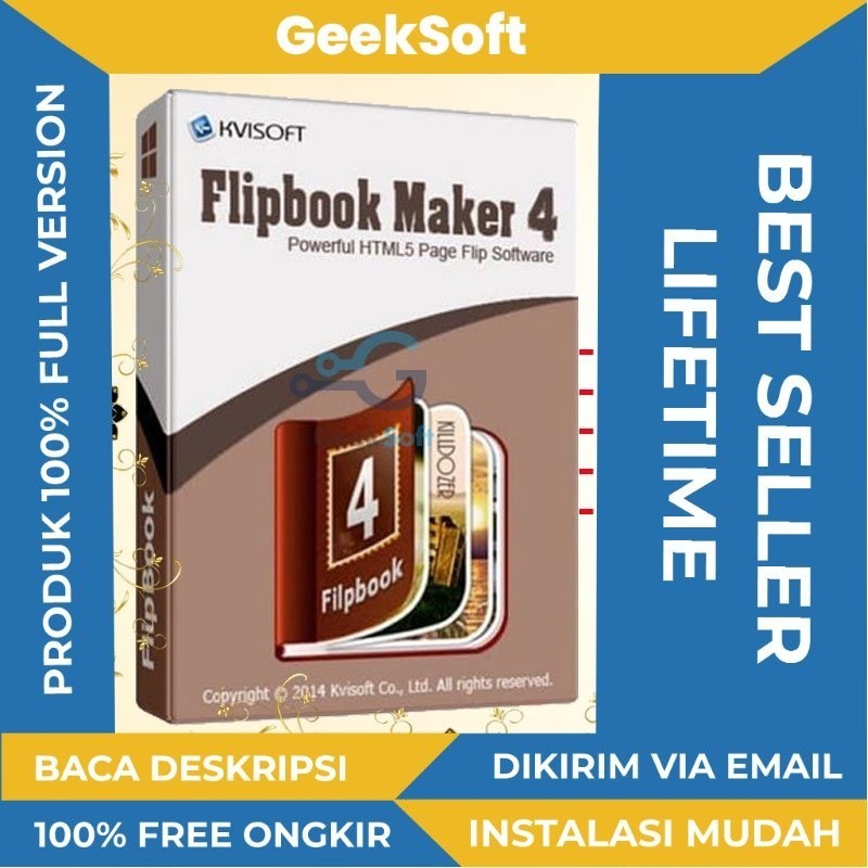 [FULL VERSION] Kvisoft Flipbook Maker 4 - GARANSI AKTIVASI - Pembuat flipbook digital untuk presenta