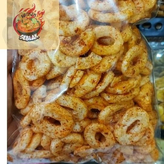 

Seblak krispi Kerupuk Snack Ring Pedas isi 500gr