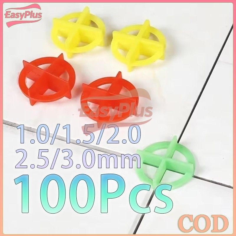 Spacer Nat Keramik 100pcs SPACER T Cross 1 mm 1,5mm 2mm 2.5mm 3mm Reusable Tile Spacer Alat Perapi N