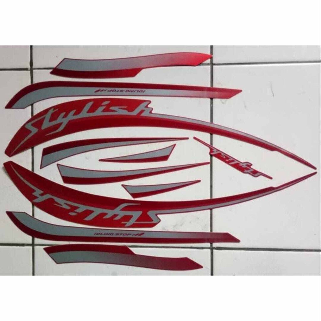 Striping Ori body Honda Scoopy stylish fi 2019 stiker bawaan original bodi honda scopy sporty scoopy