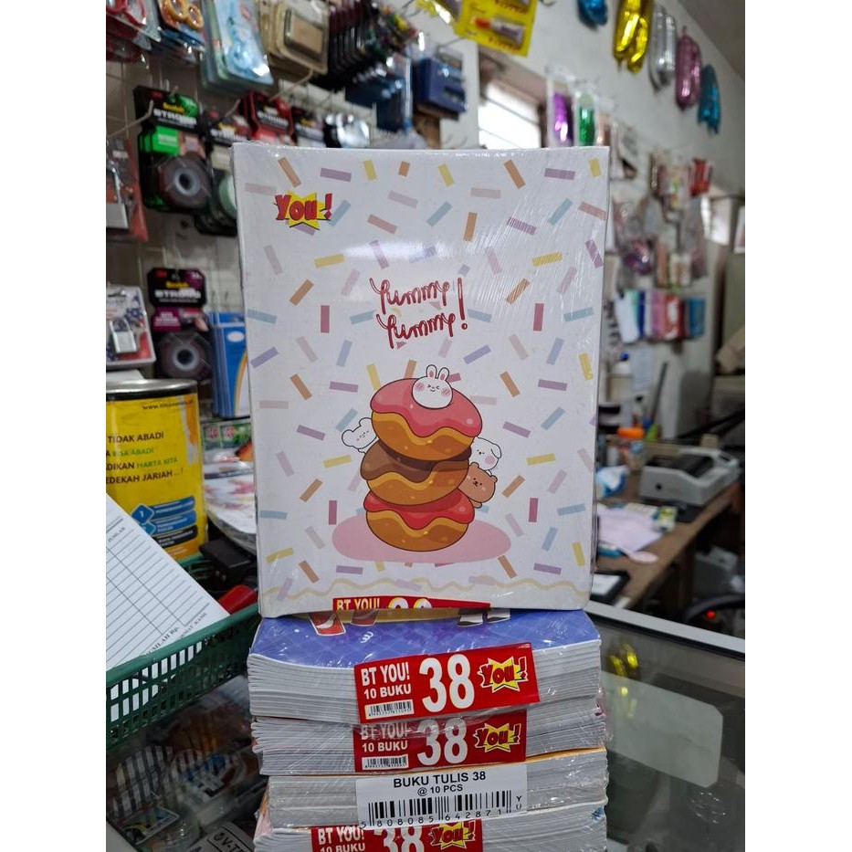 

1 pack buku tulis merk YOU isi 38 lembar kertas lebih tipis Stationery - COWOK