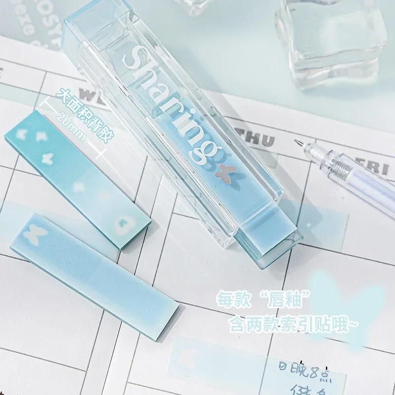 

Cute Sticky Note Creative Kawaii Heart Butterfly Moon Writing Memo Pad Lovely Stationery Index Sticky Notes Student Supplies