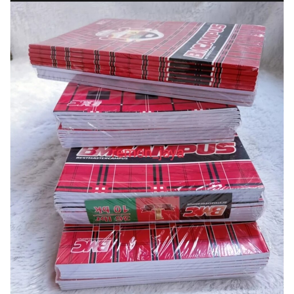 

(promo) 1 pack isi 10 pcs buku tulis BESAR BMCAMPUS 36 lembar / tersedia per 10 5 buku