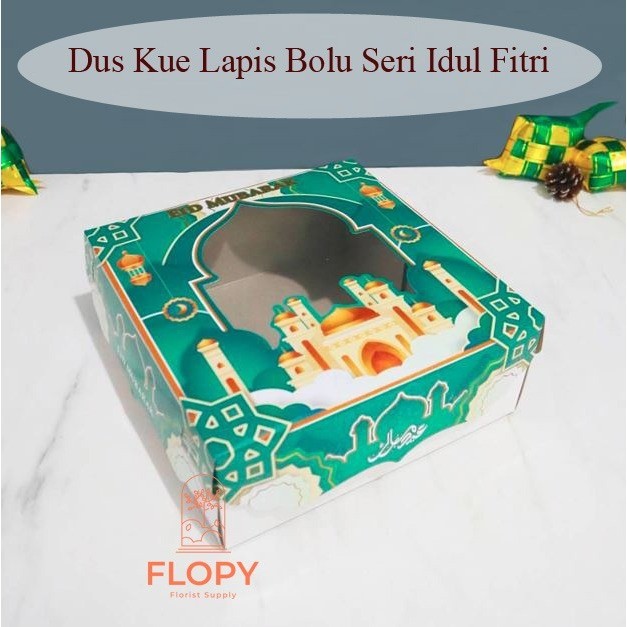 

Box Hampers Lebaran - Box Kue Lapis Bolu Seri Idul Fitri