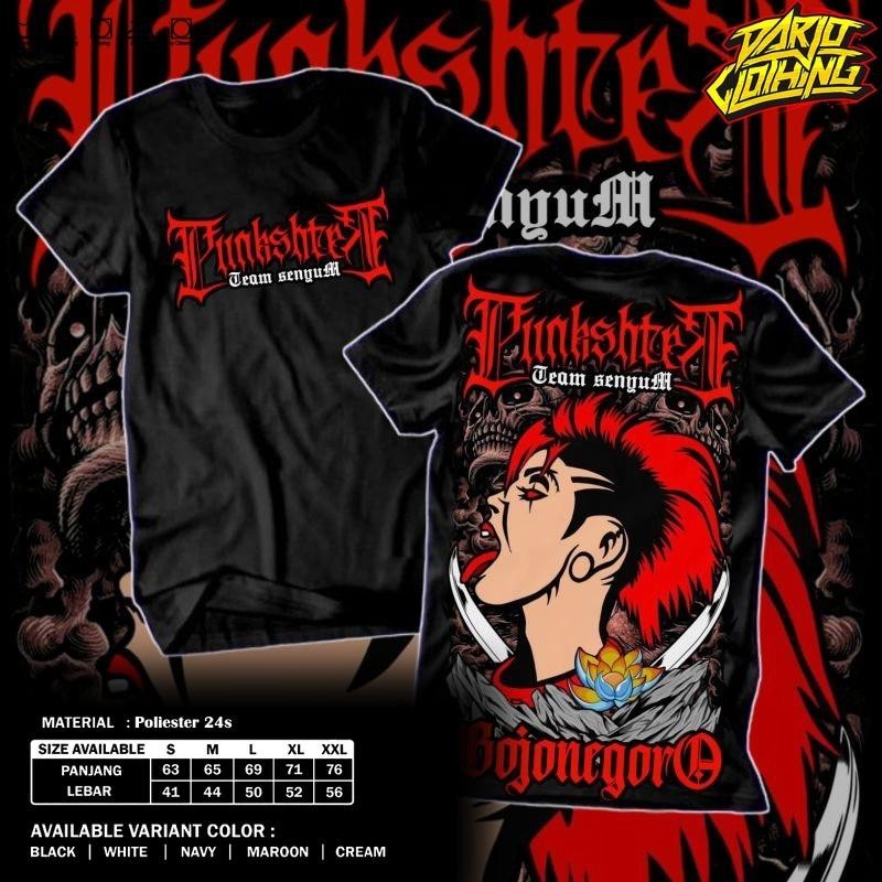 DarjoClothing - KAOS PUNKSHTER BOJONEGORO FULL PUNGGUNG