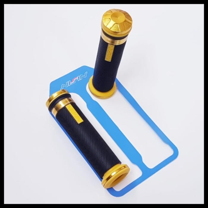 HANDGRIP/HANDFAT/HANDLE NISIN VARIASI MOTOR VERZA/SATRIA FU/VIXION/RXK - Gold