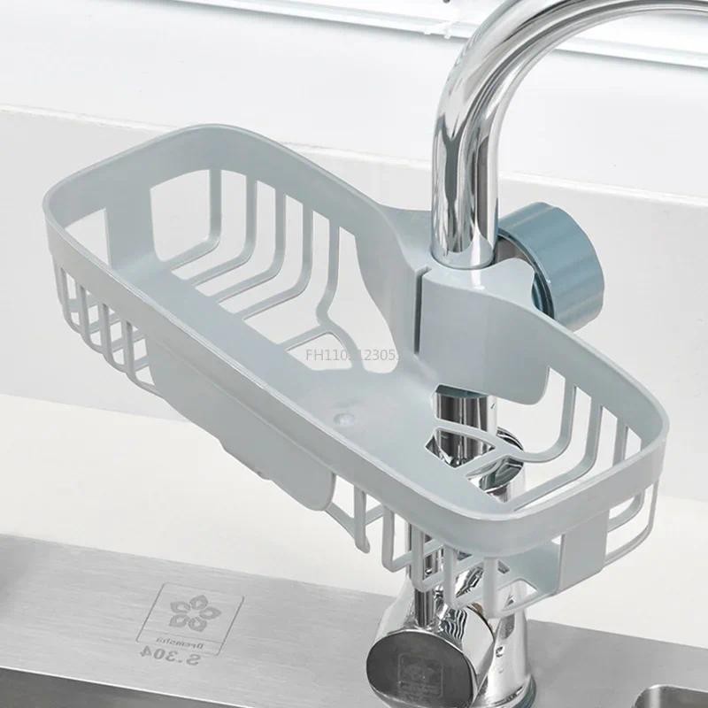 

Adjustable Kitchen Sink Drain Rack Sponge Storage Faucet Holder Soap Drainer Shelf Basket Organizer Bathroom Accessories New