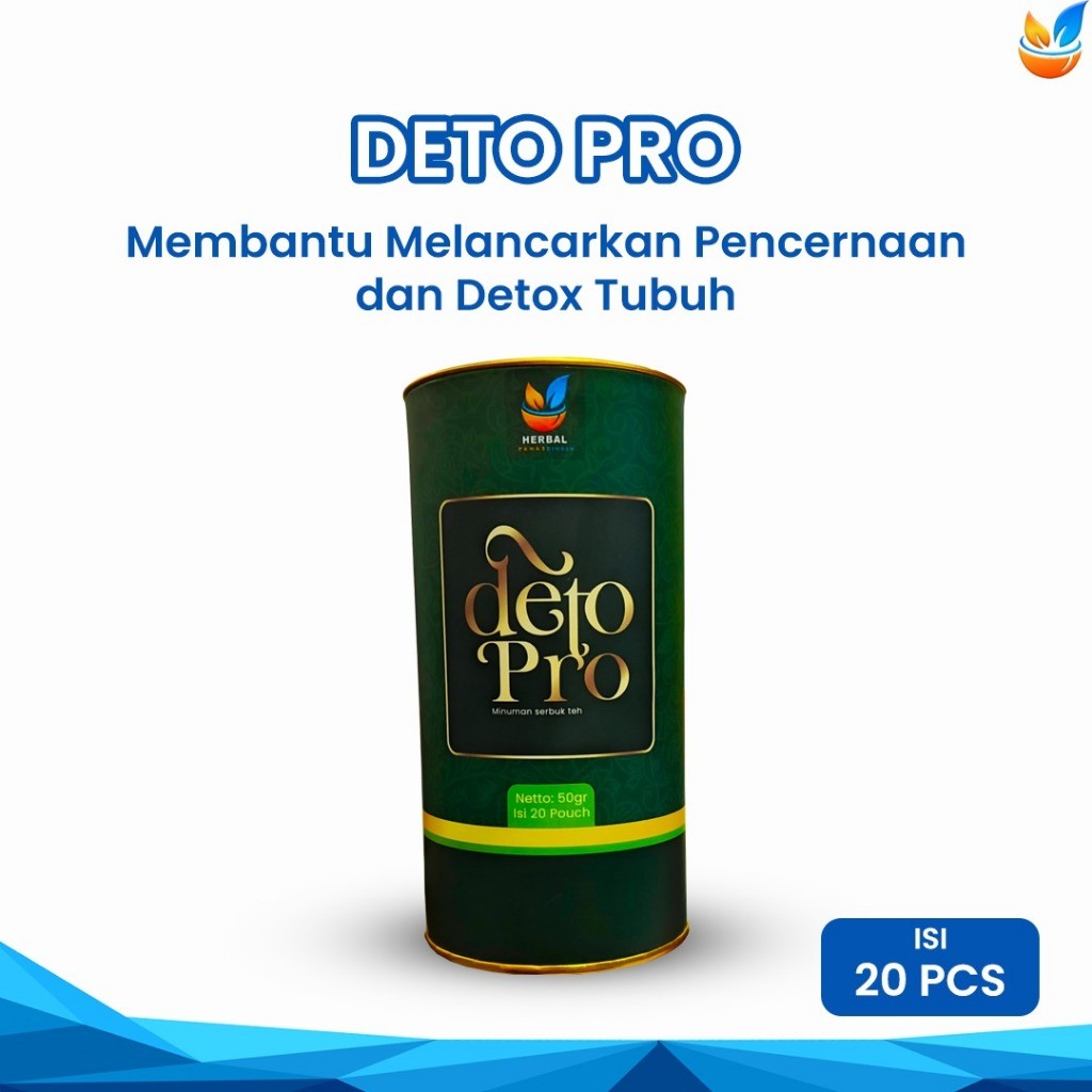 

Herbal Panas Dingin DETO PRO | Teh Detoks Detopro | Isi 20 Kantong