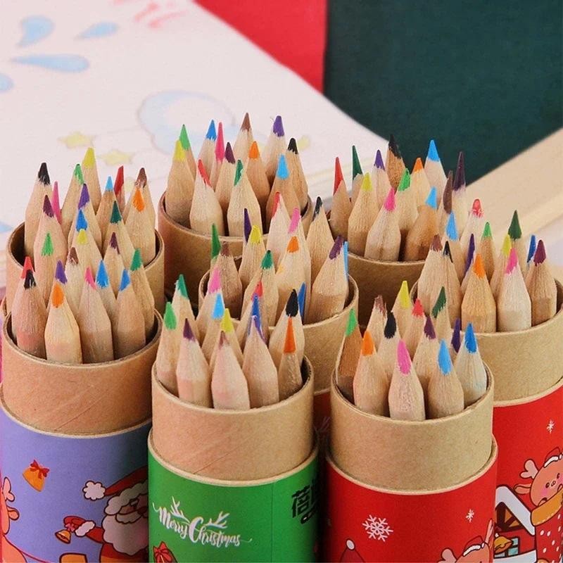 

12 Colors Portable Colored Pencils High-graded Coloring Pencils Kids Art Set for Kids Boys Girls Art Drawing Card Making