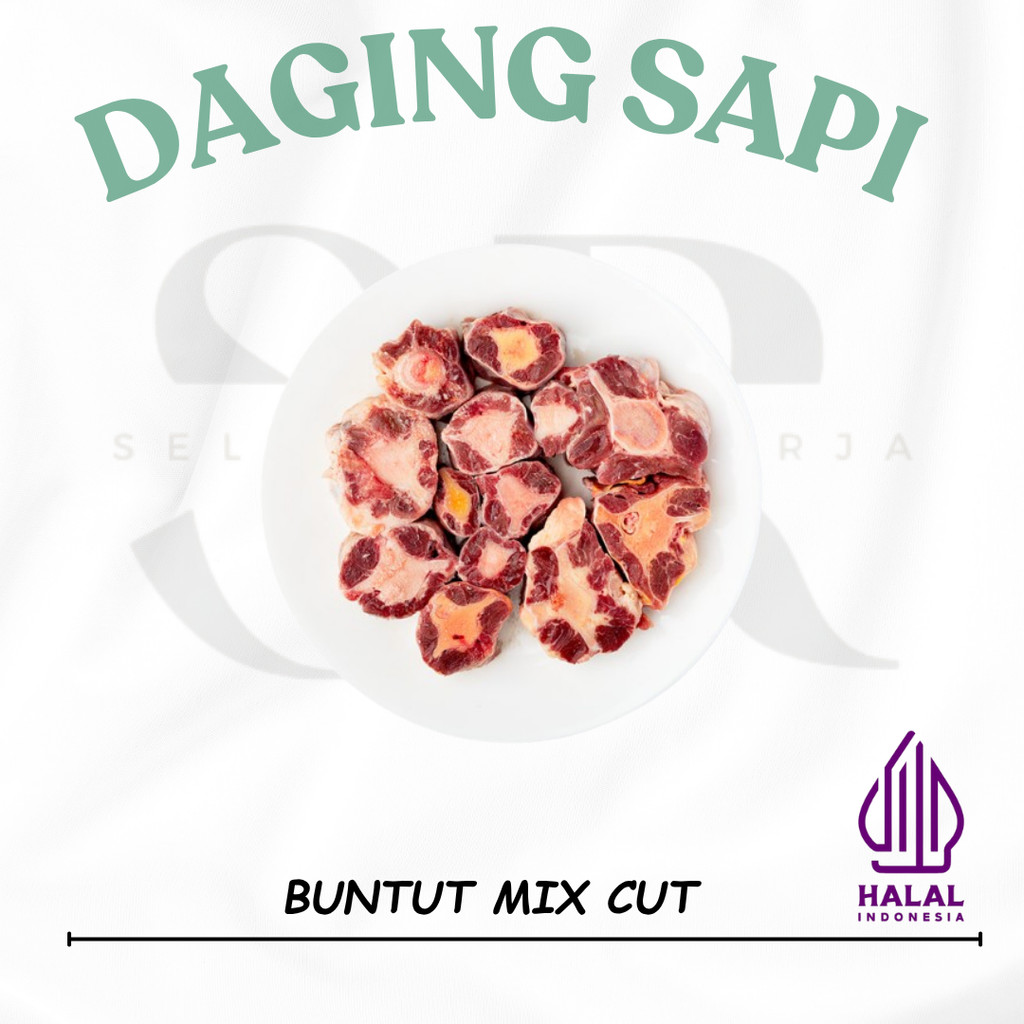 

Buntut Sapi / Oxtail Mix Cut 500 gr - 1 Kg Frozen 1 Kg Tangerang Selatan