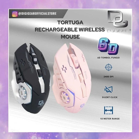 TORTUGA RECHARGEABLE WIRELESS + BLUETOOTH MOUSE/MOUSE GAMING/MOUSE ROBOT