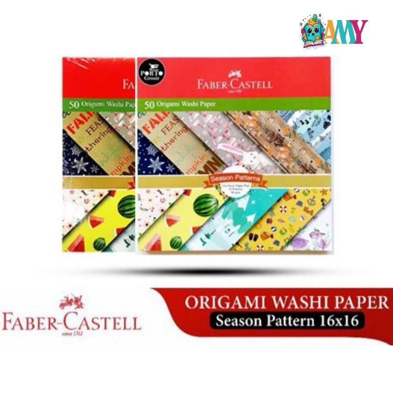 

FC ORIGAMI WASHI PAPER SEASON PATTERN 16x16 AMY STASIONARY