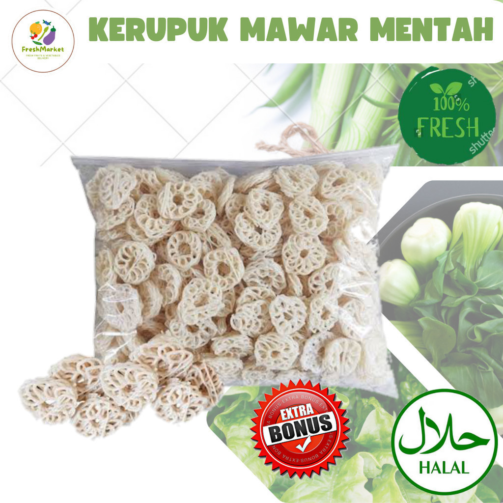 

Kerupuk Mawar Putih Mentah 1Kg Sayurinstant