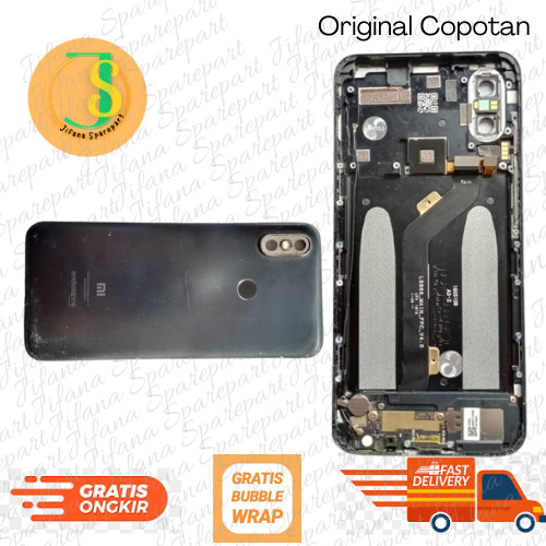 Mi 6x/Mi A2 Backdoor+Konektor Cas+Kabel Sinyal+Finger Print+Tombol Volume+Flexible Board Original Co