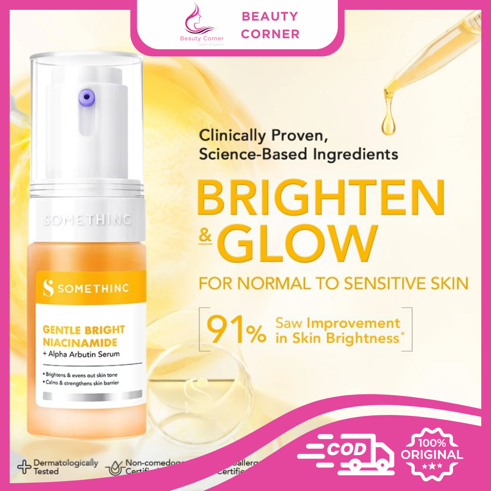 Somethinc Gentle Bright Niacinamide + Alpha Arbutin Serum - 20ml