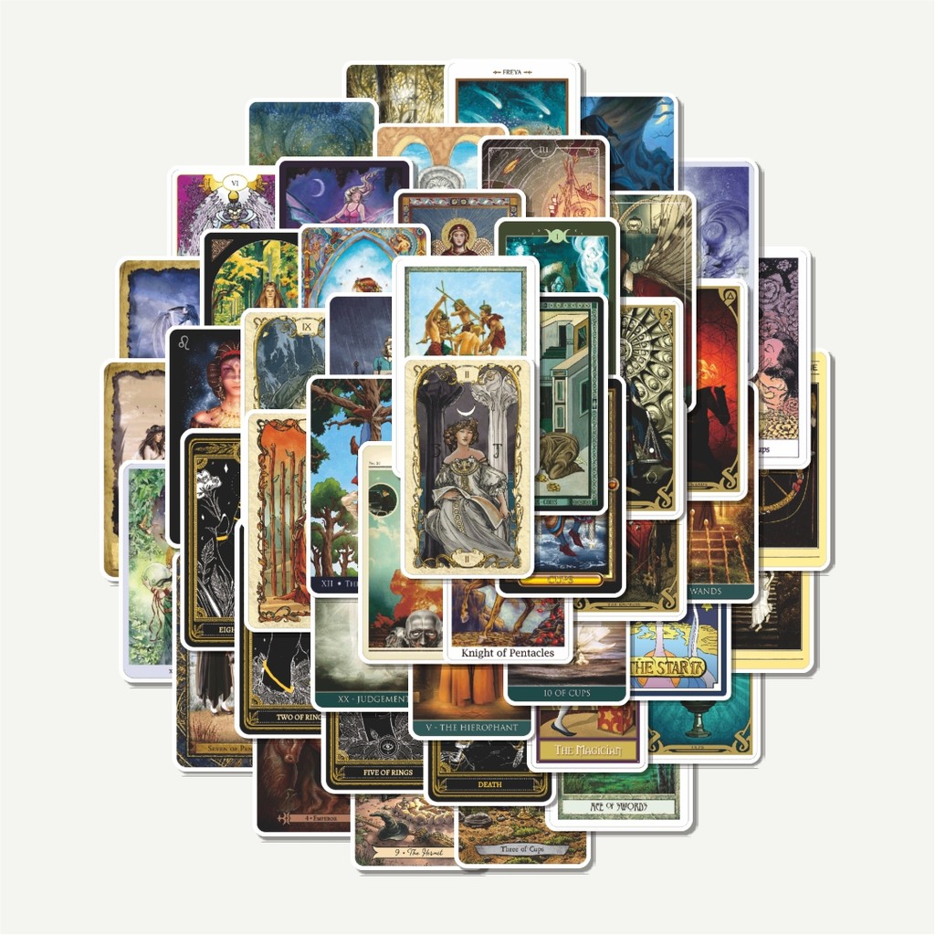 

Sticker Pack Stiker Retro Destiny Tarot | Sticker TUMBLR | Stiker LAPTOP KOPER HELM