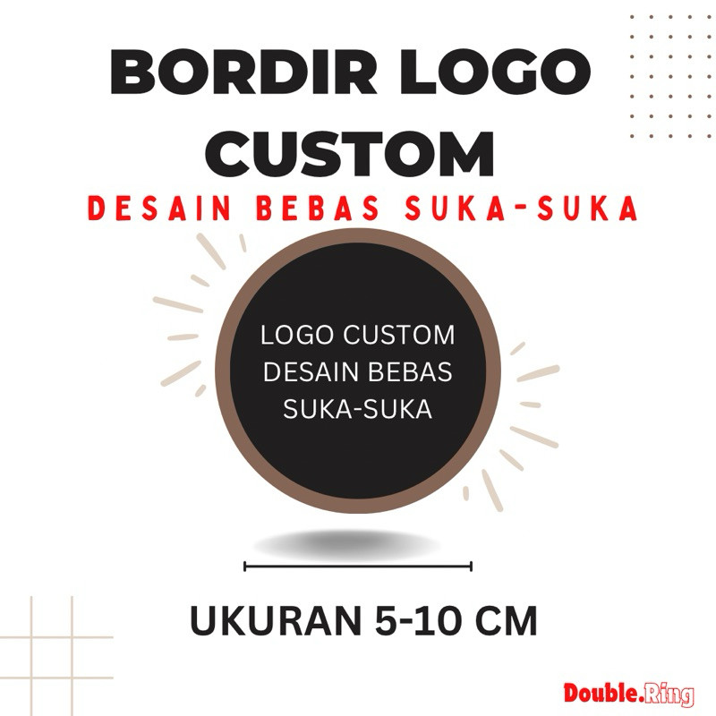 Logo Bordir Custom | Logo Bordir Request Murah Desain Sendiri