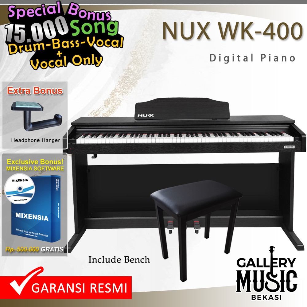 NUX WK400 Digital Piano / WK 400 / WK-400 Garansi Resmi