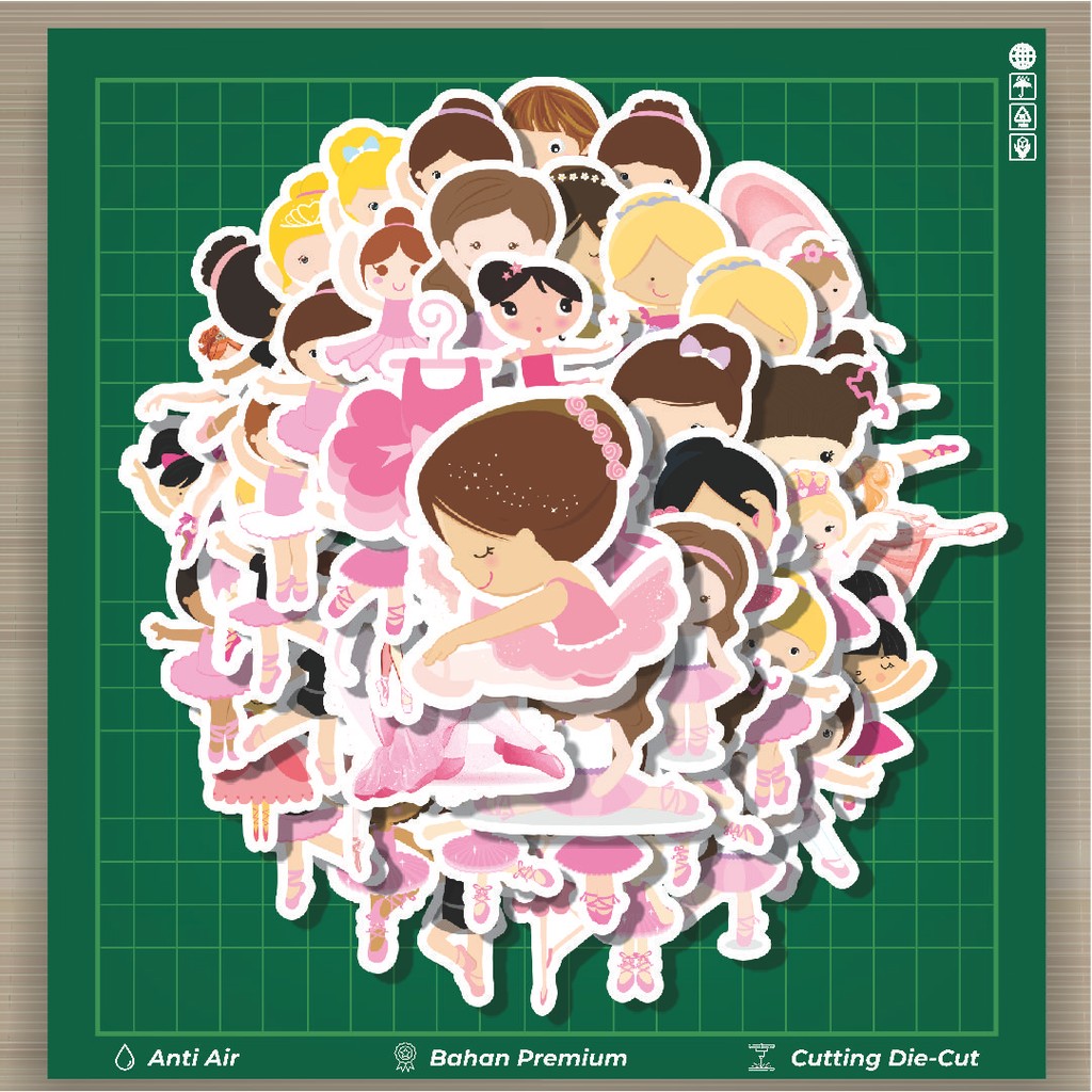 

HOT 50 PCS STIKER Stiker Balerina/Penari Balet Stiker Fashion Cars Decal Dingin Kartu Album Custom Vinyl Anti Air- Sticker Aesthetic Buku Journal Koper Casing HP Tablet Laptop Helm Motor Botol Minum