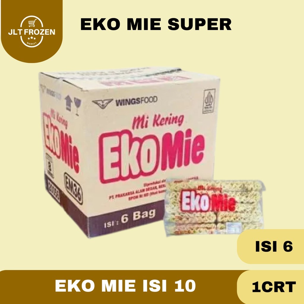 

Eko Mie / Mie Super / Mie Kering / Kemasan Isi 10 PCS [ 1CRT/6 PACK]