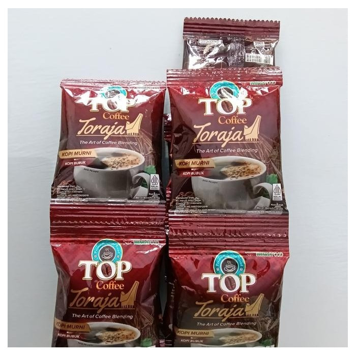 

TORAJA Top Coffe Toraja 1 renceng isi 10 sachet