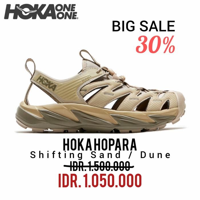 SEPATU RUNNING HOKA HOPARA SHIFTING SAND / DUNE UNISEX 100% ORIGINAL BNIB / SEPATU SNEAKERS PRIA DAN