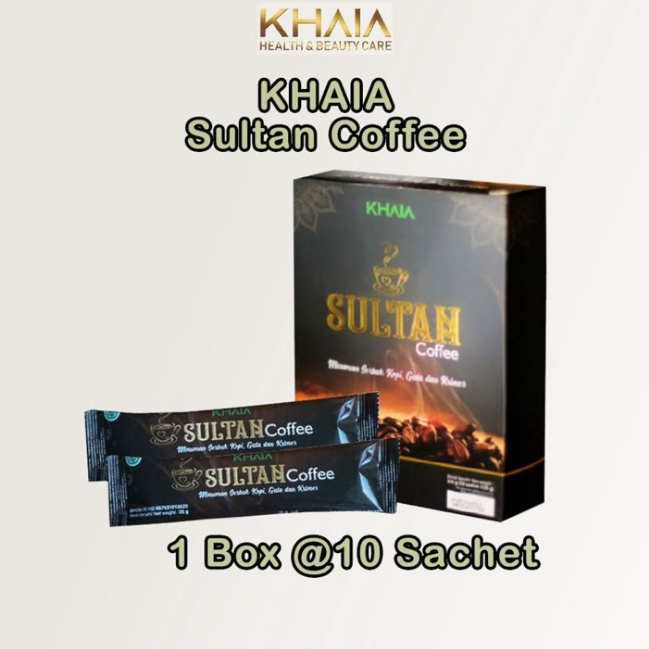 

KHAIA Sultan Coffee Kopi Stamina Pria Dewasa 1 Box isi 10 Sachet